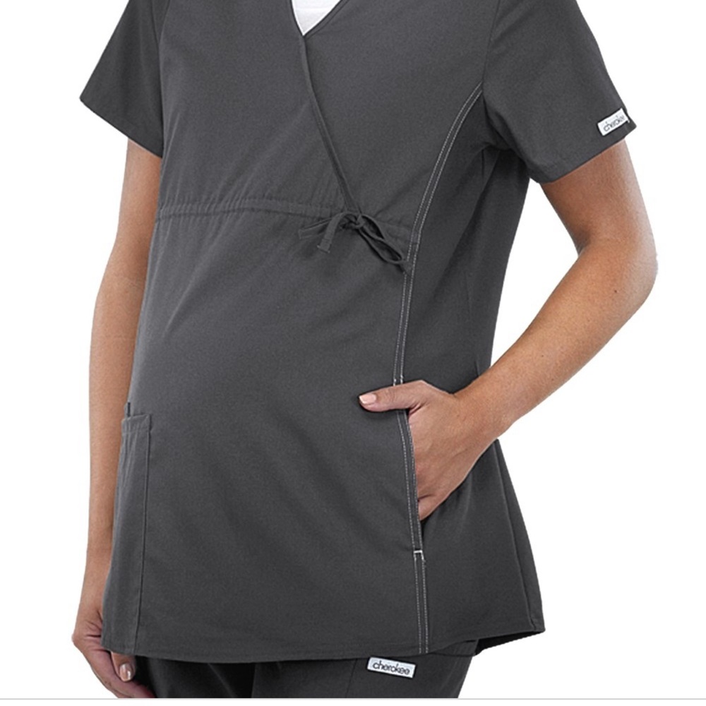 Cherokee workwear maternity scrubs! This comes with 2 pairs of pants and one top